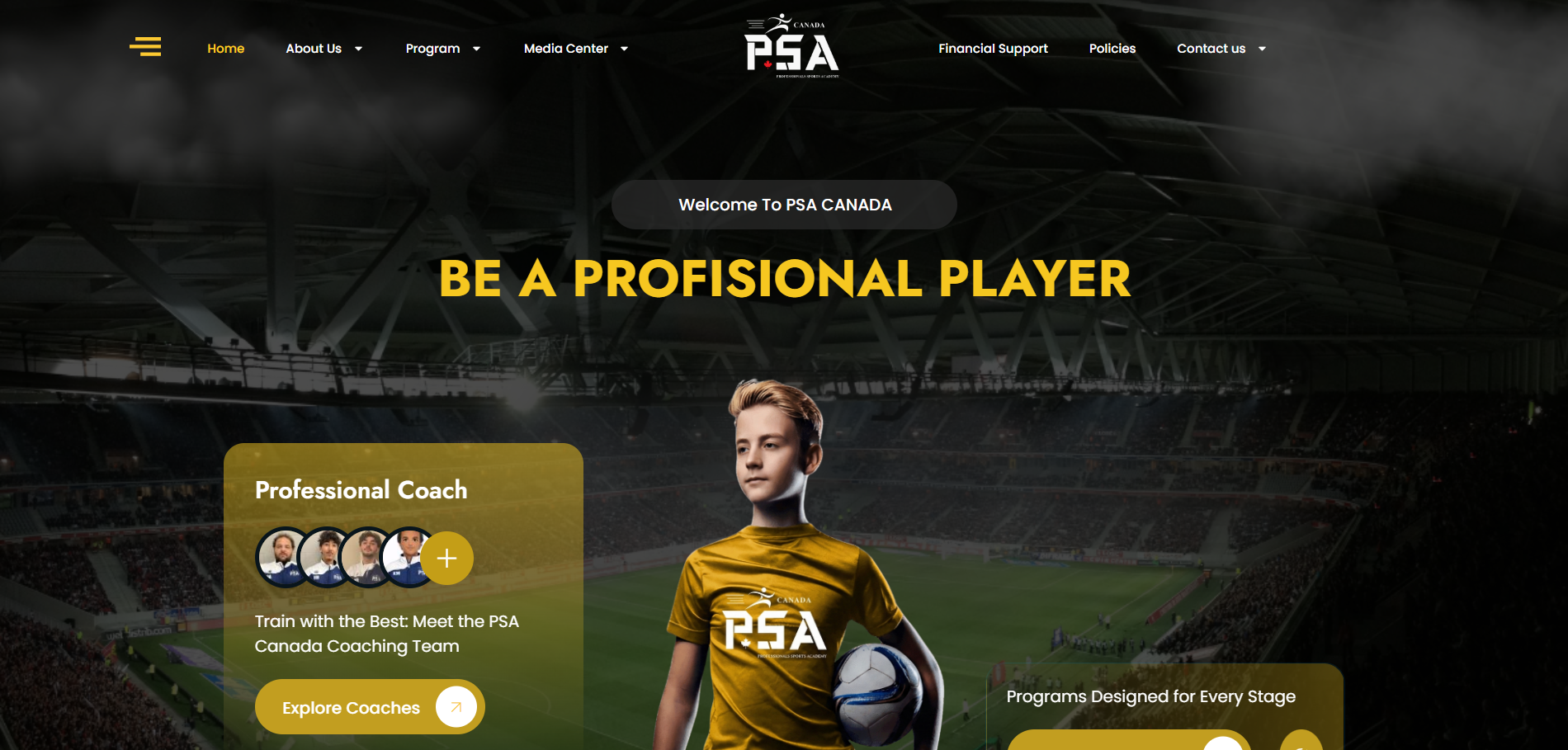 PSA Canada Football Academy